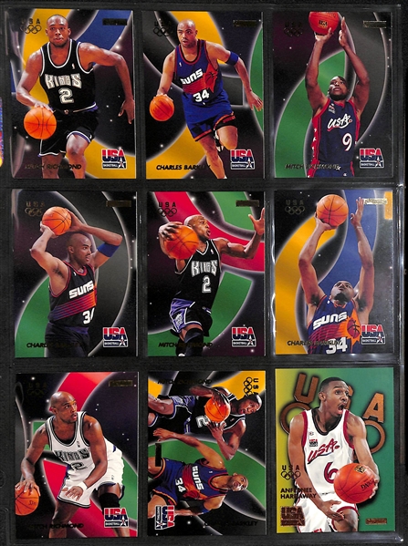 Lot of (500+) Mid to Late 1990s Basketball Cards w. Many Stars and Inserts Inc. Barkley, Malone, Hardaway, Robinson, Kemp, Pippen and More